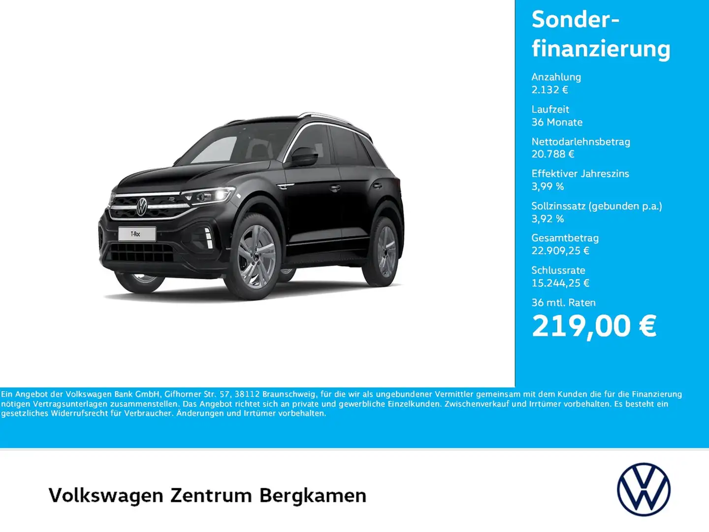 Volkswagen T-Roc 1.0 R-LINE CAM ACC NAVI LM17 LED+ CARPLAY Noir - 1