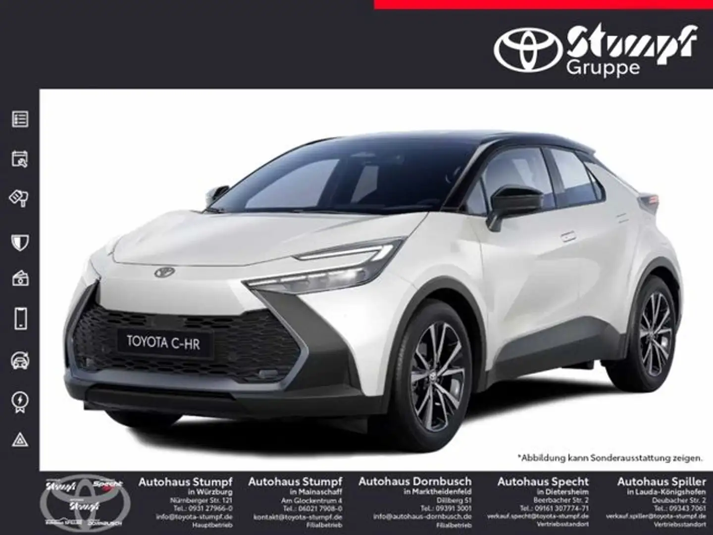 Toyota C-HR 2.0 Hybrid Teamplayer Technik-Paket Weiß - 1