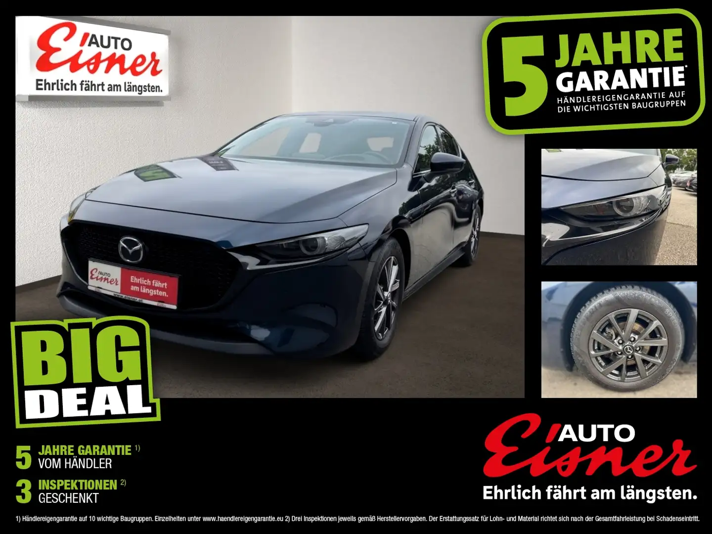 Mazda 3 G122 AT COMt+ SO ST Blau - 1