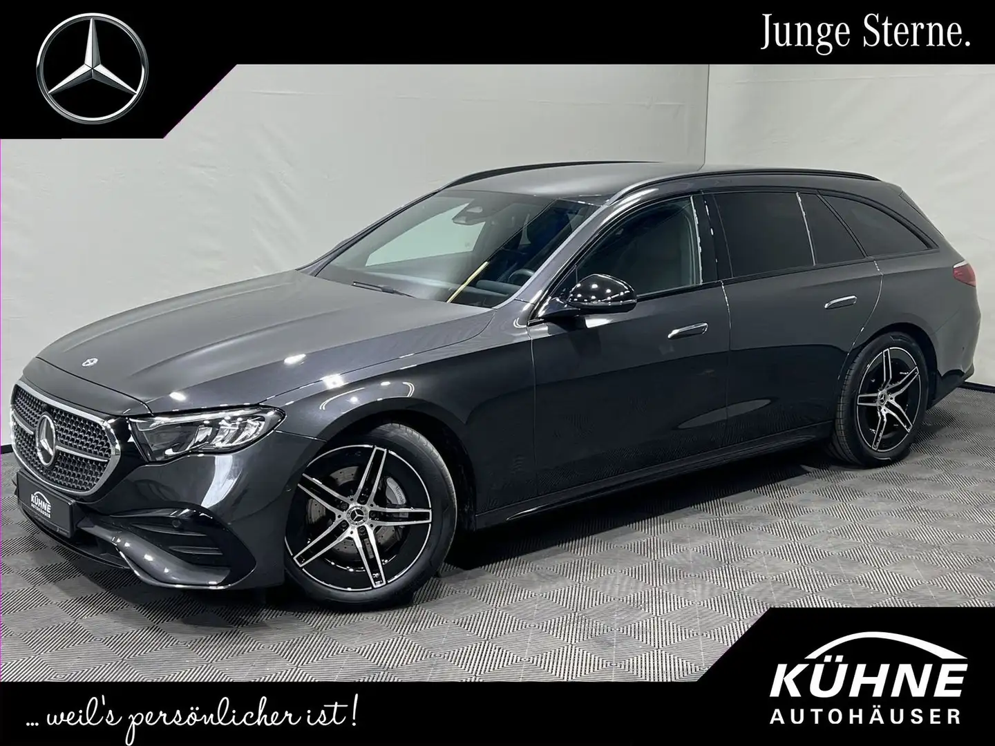 Mercedes-Benz E 220 d T AMG Advanced Night WinterPaket+AHK+19" Grijs - 1