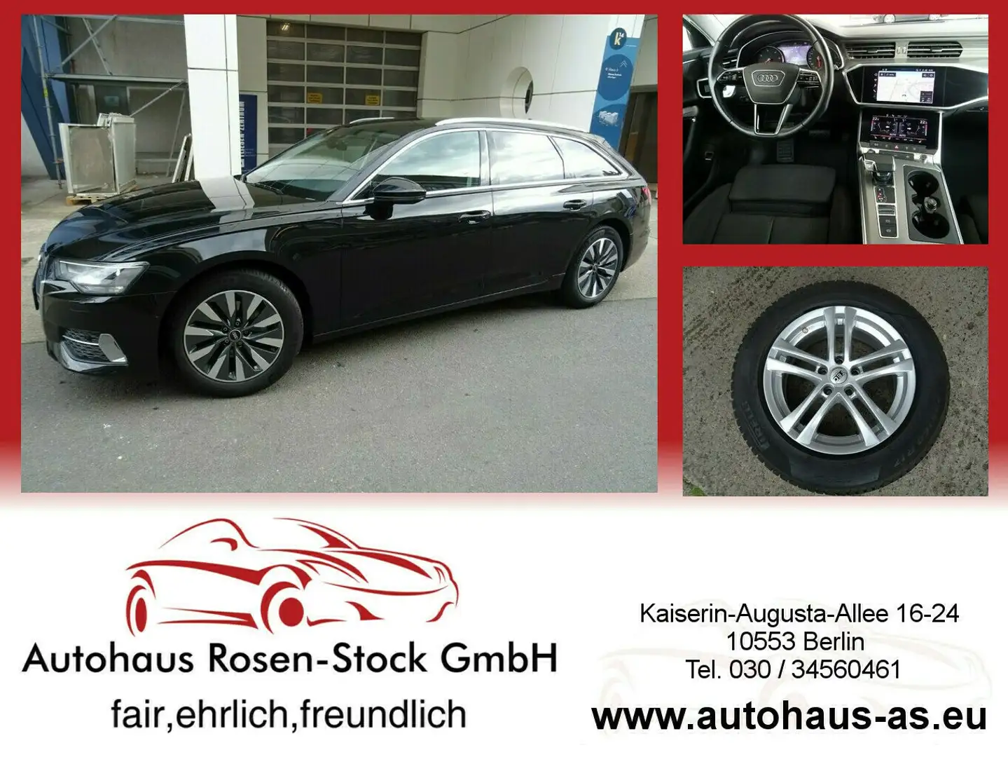 Audi A6 Avant 40 TDI Sport,Autom,360°,AHK,ACC Noir - 1