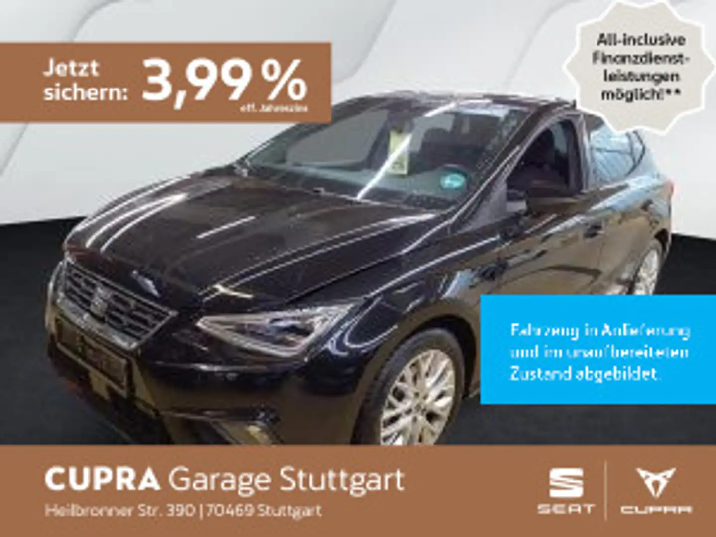SEAT Ibiza FR-Line 1.0 TSI 85kW Schwarz - 1