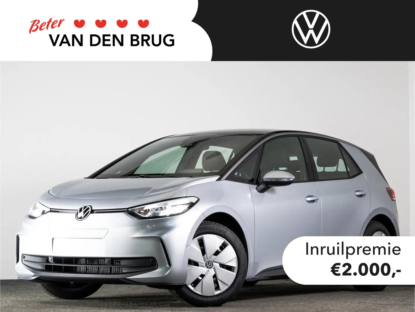 Volkswagen ID.3 Pure 52 kWh accu, 125 kW / 170 pk Hatchback Elektr Ezüst - 1