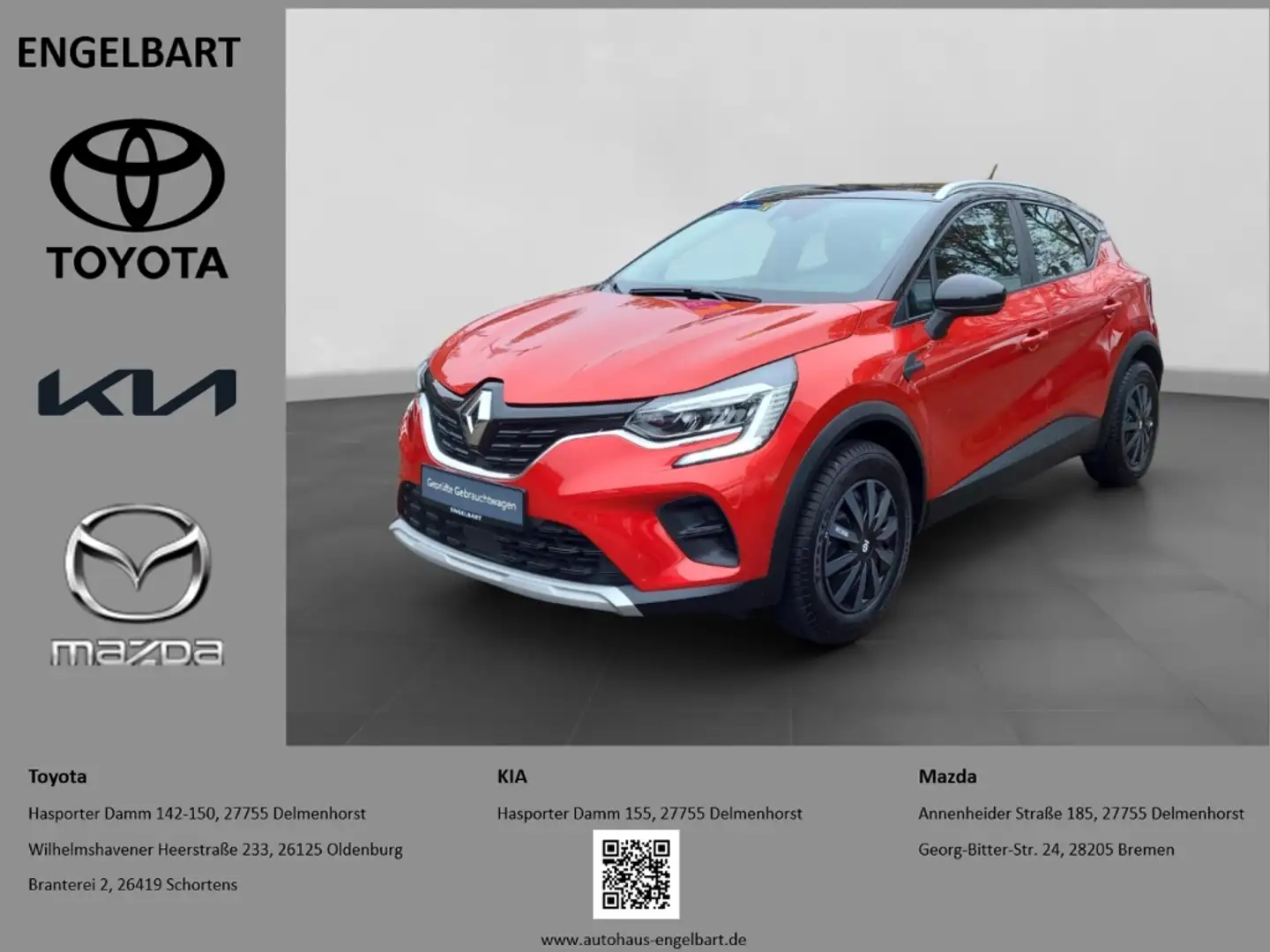 Renault Captur II Zen LED Apple CarPlay Android Auto Klimaautomat Rot - 1