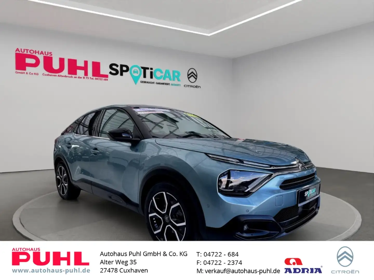 Citroen C4 E-Shine Elektro,Panodach,Navi+Winterräder,Soundsys Blau - 1