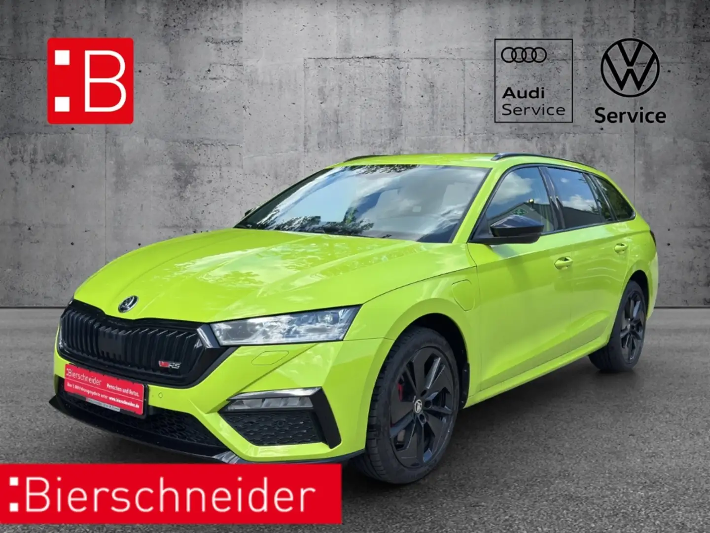 Skoda Octavia Combi RS 1.4 TSI iV DSG DIGITAL COCKPIT NAVI PDC 1 Grün - 1