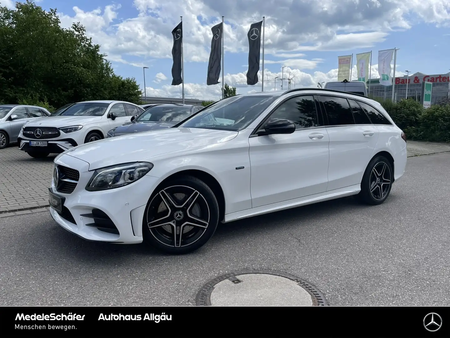 Mercedes-Benz C 300 C 300 de T AMG Night Distr AHK MultiLED Com Burm Weiß - 2