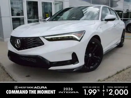White 2026 Acura Integra Sedan Front-Wheel Drive Automatic