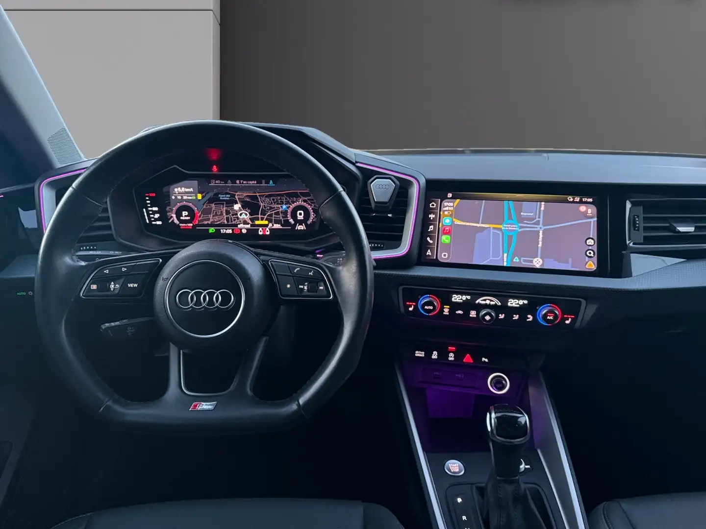 Audi A1 A1 Sportback 35 TFSI 150 ch S tronic 7 S Line Noir - 2