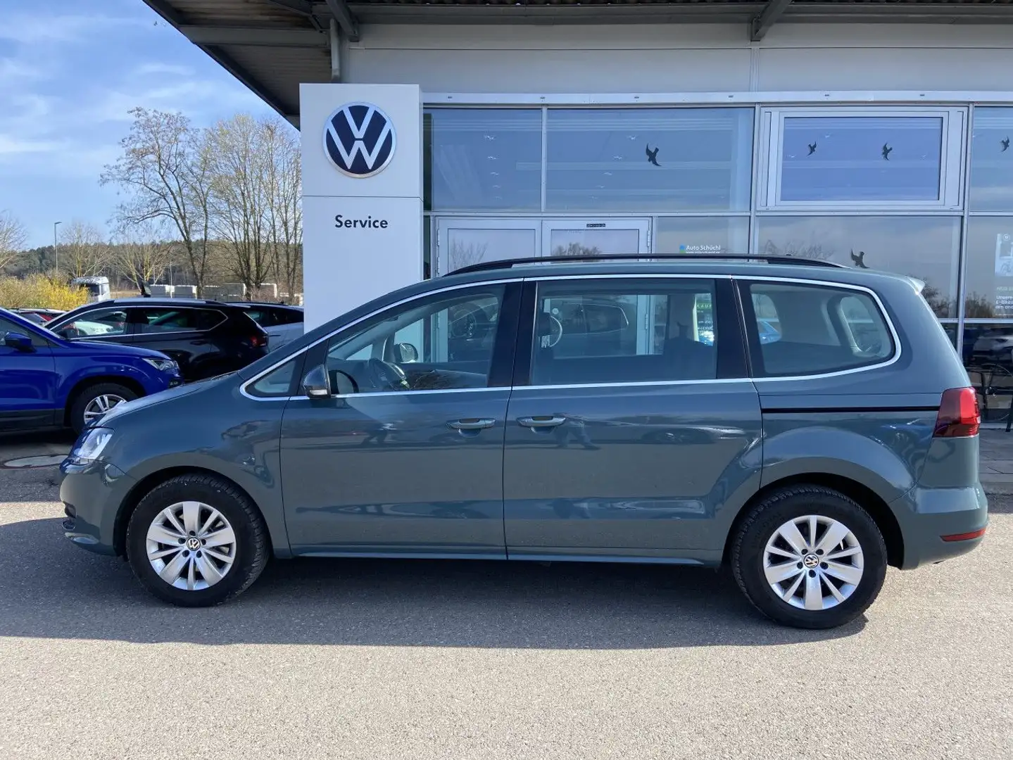 Volkswagen Sharan 2.0 TDI DSG 4-MOTION COMFORTLINE NAVI+AHK Blau - 2