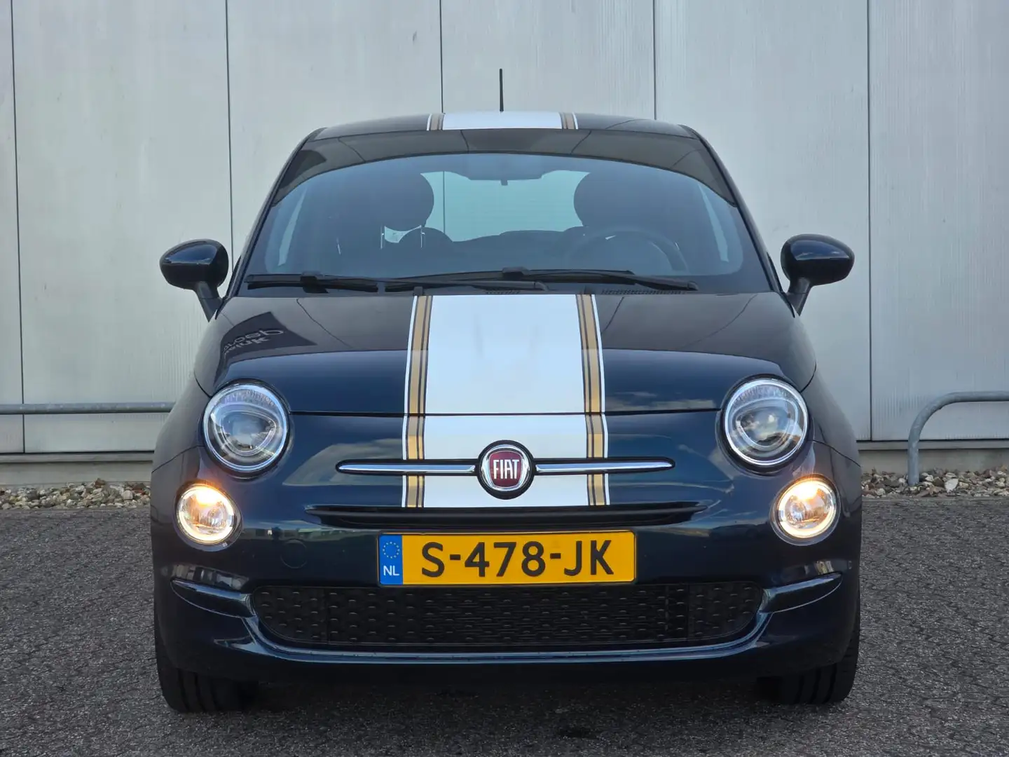 Fiat 500 1.0 70pk Hybrid Club | Airco | Carplay/Android Aut Blauw - 2