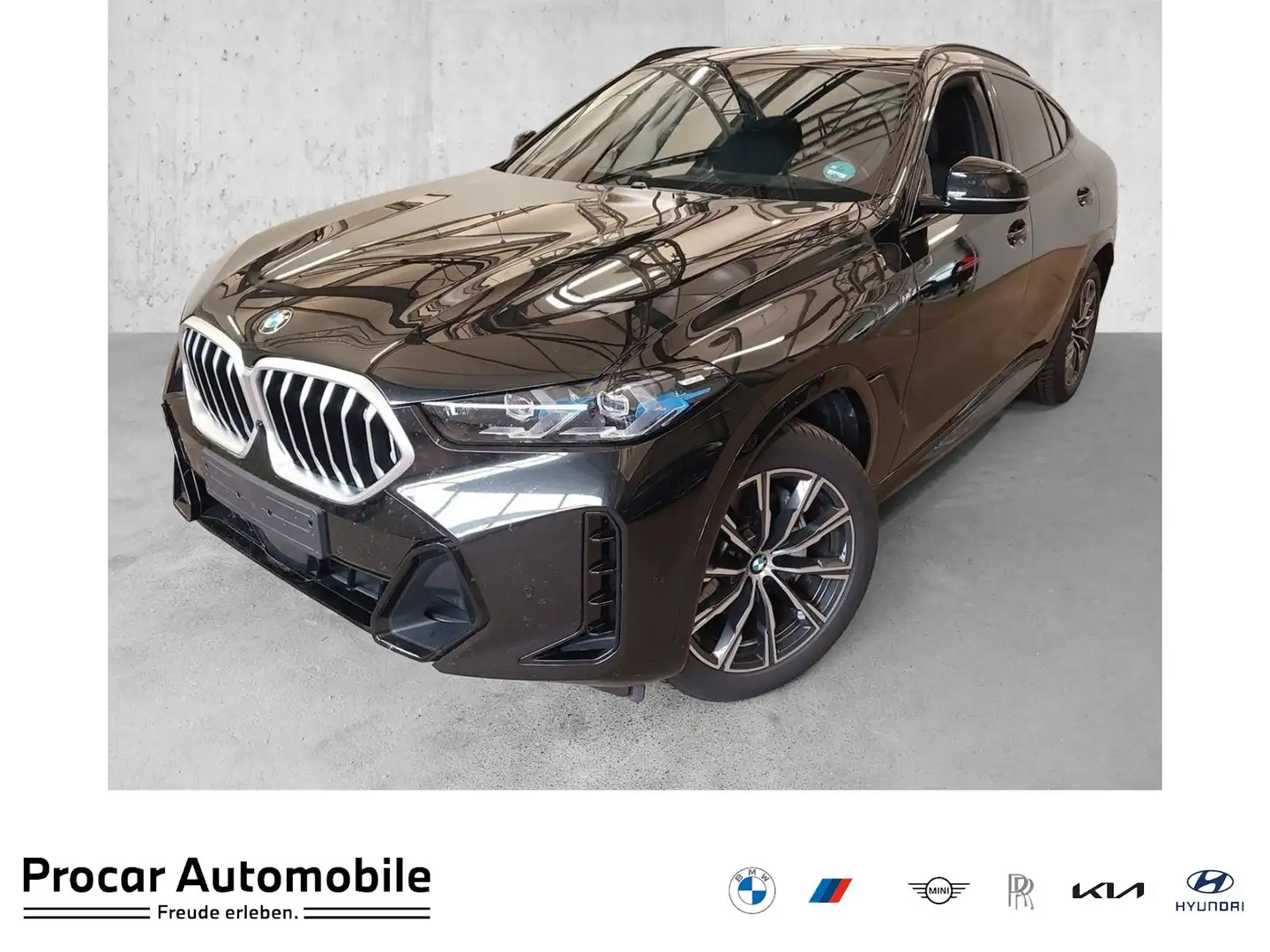 BMW X6 xDrive40i M SPORT+AHK+HUD+ACC+360°KAM+HAR/KAR+MASS Noir - 1
