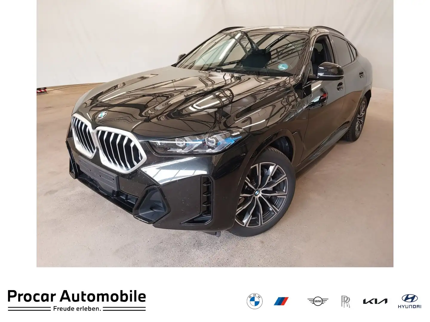 BMW X6 xDrive40i M SPORT+AHK+HUD+ACC+360°KAM+HAR/KAR+MASS Zwart - 1