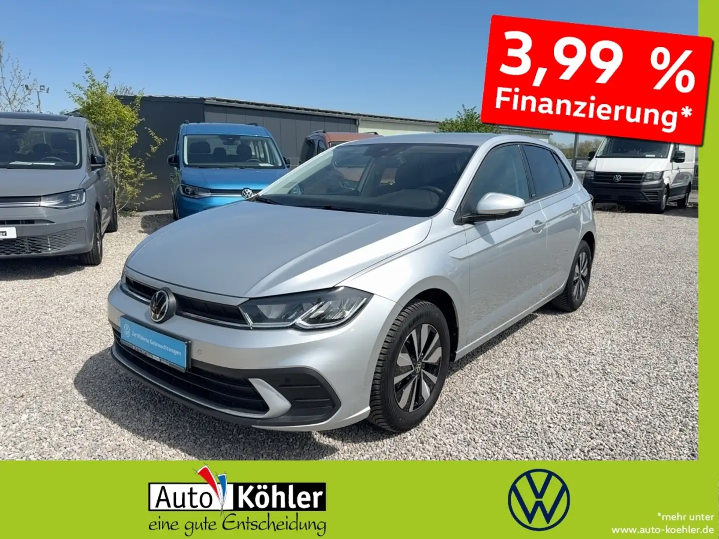 Volkswagen Polo Move NWAnschlussgarantie bis 07/2029 FLA Silber - 1