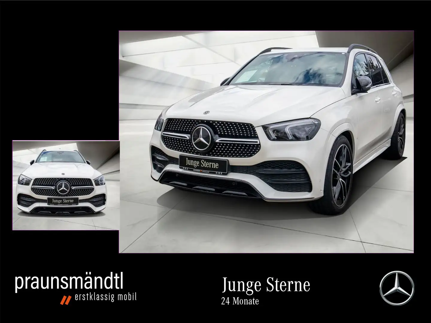 Mercedes-Benz GLE 580 4M AMG AHK+Airmat+360°+StaHzg+Sound+Totw Weiß - 1