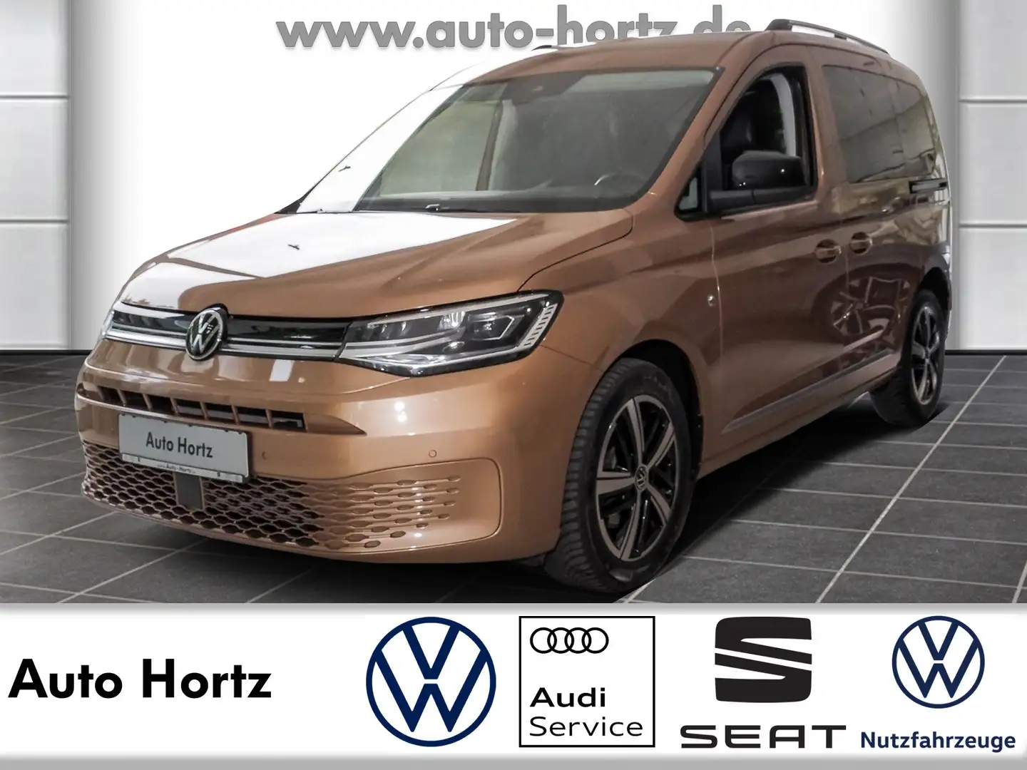 Volkswagen Caddy Style 2.0 TDI DSG! AHK, Navi, LED uvm Style Braun - 1
