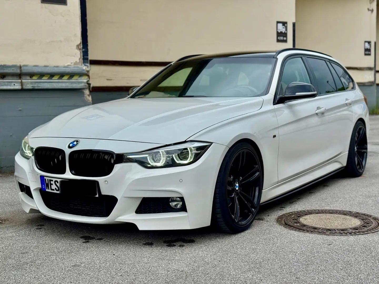 BMW 320 dTA M Sport Shadow Navi Leder LED Eibach M3 Blanc - 2