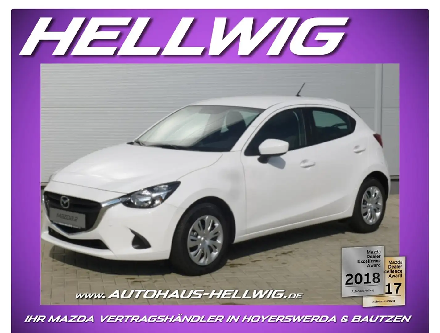 Mazda 2 SKYACTIV-G 75 Center-Line Klimaanlage Ganzjahresre Blanc - 1