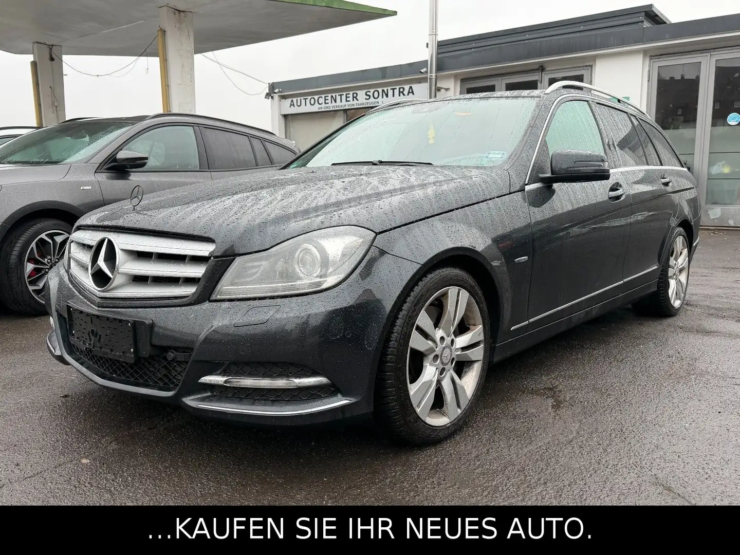 Mercedes-Benz C 300 T-Modell CDI 4Matic*Navi*Leder*AHK*Panoram Zwart - 1