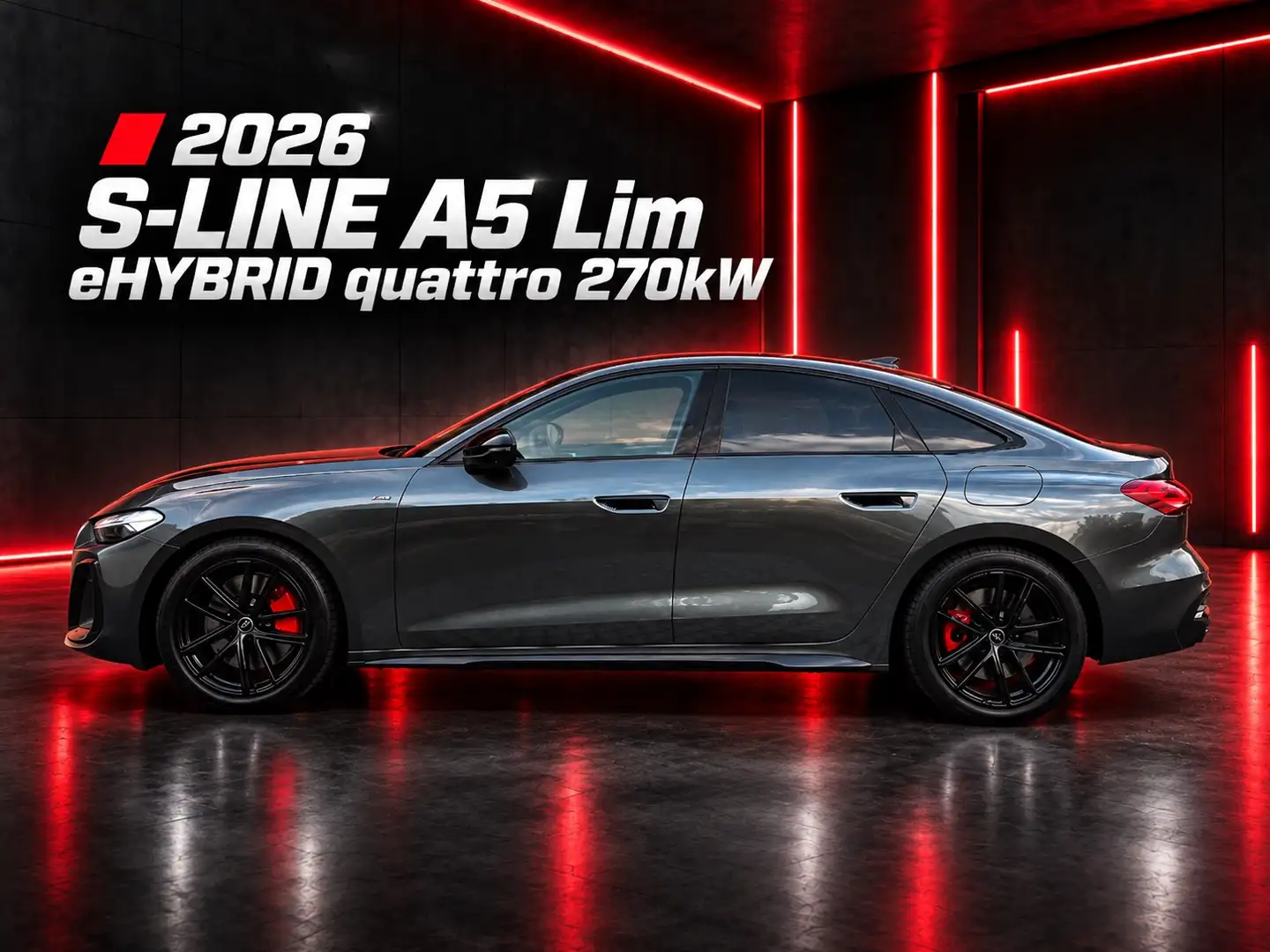 Audi A5 S-LINE e-hybrid quattro 270kW TECHPRO B&O DÄMPFERREGELUNG AHK ALCANTARA Grau - 1