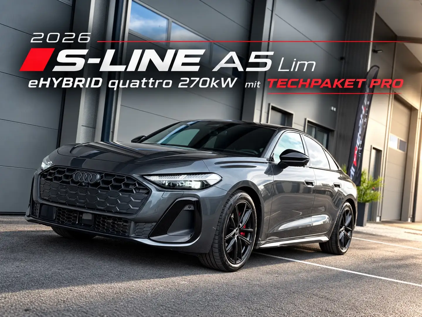 Audi A5 #VERKAUFT# S-LINE e-hybrid quattro 270kW TECHPRO B&O DÄMPFERREGELUNG AHK ALCANTARA Grau - 1