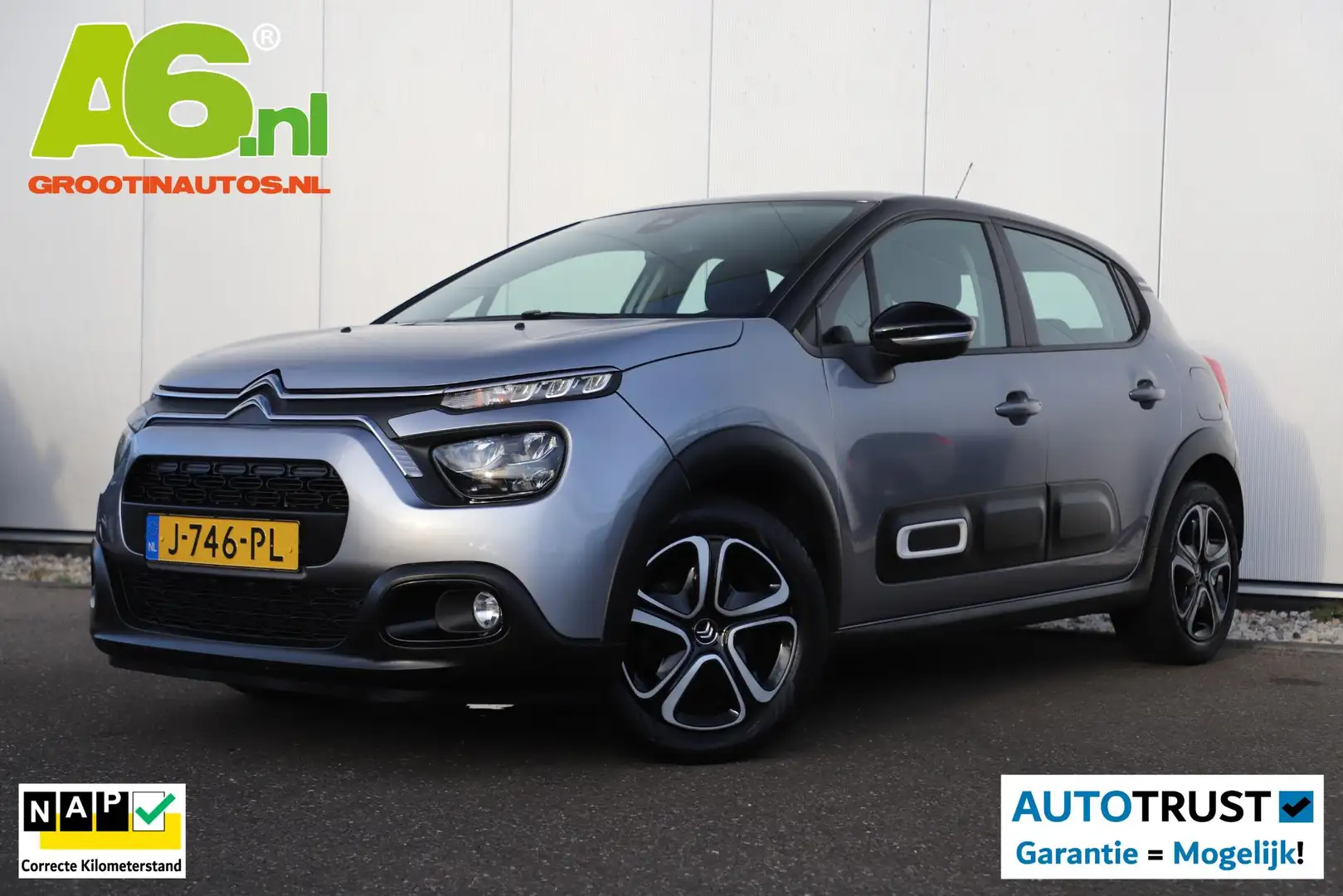 Citroen C3 1.2 PureTech Feel Navigatie Carplay Android Climat Grau - 1