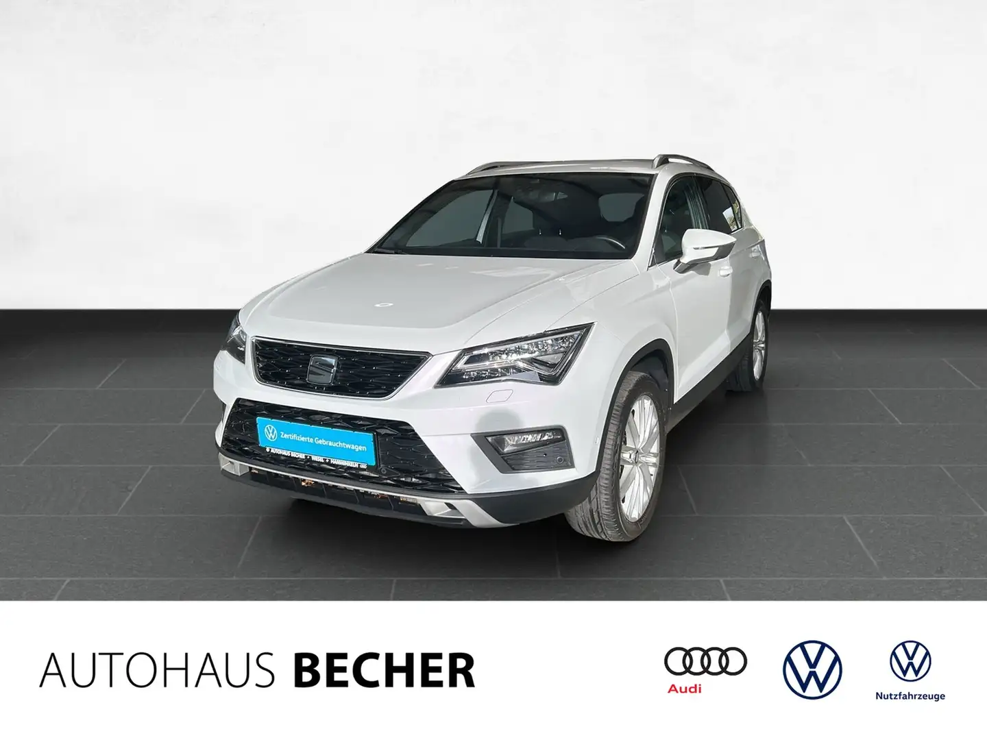 SEAT Ateca Xcellence 2.0 TDI 4Drive DSG /AHK/Navi/LED Weiß - 1