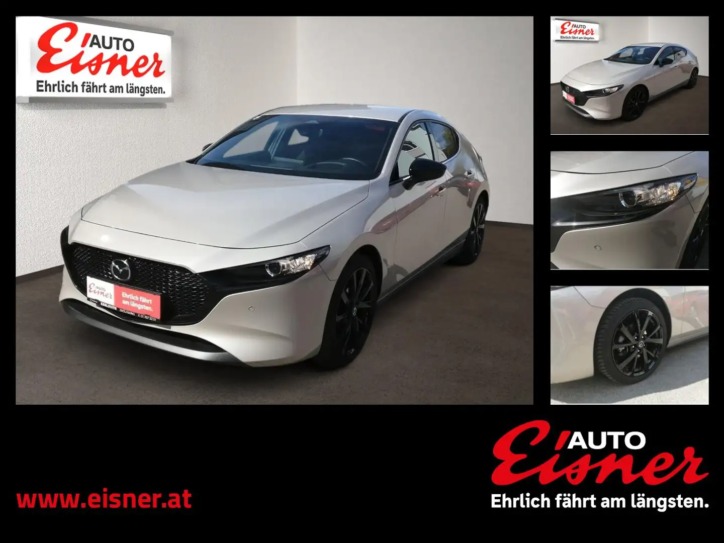 Mazda 3 G140 AT HOMURA 2xKlima AUT DynLicht HUD Kam. - 1