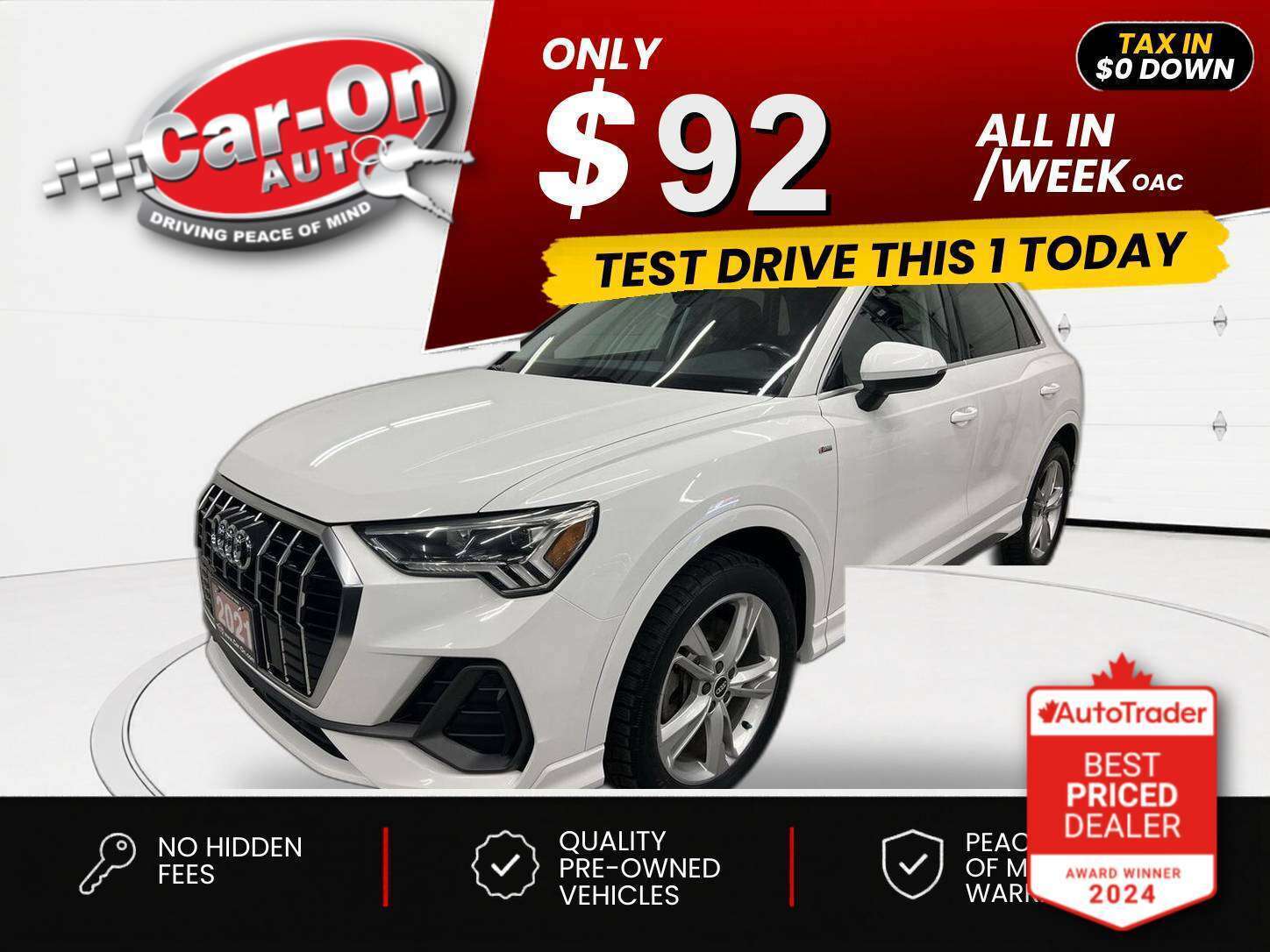 White 2021 Audi Q3 SUV / Crossover  Automatic