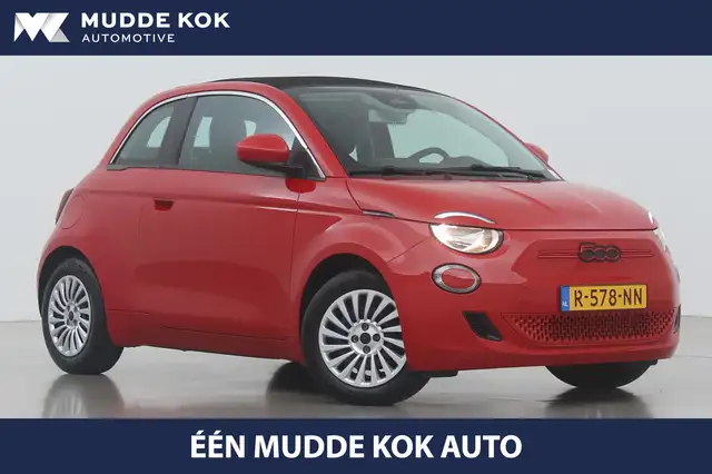 Fiat 500C RED 42 kWh | Stoelverwarming | Keyless | Android |