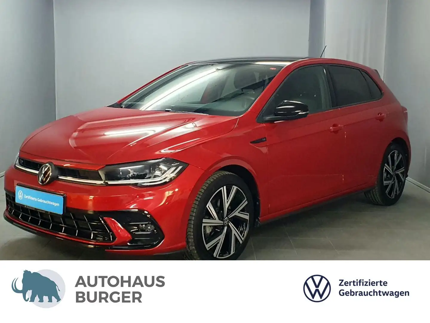 Volkswagen Polo 1.0TSI R-Line/ACC/MatrixLED/Navi/AppConnect Rot - 1