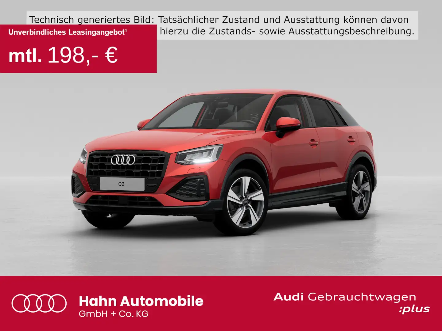 Audi Q2 35 TDI advanced AHK Virtual LED Sitzh Carplay Rot - 1