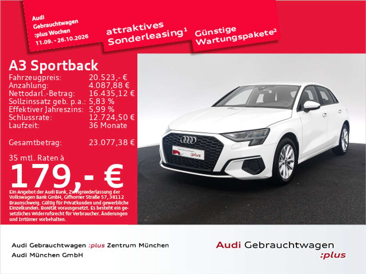 Audi A3 2024 — 30 TFSI SitzHzg