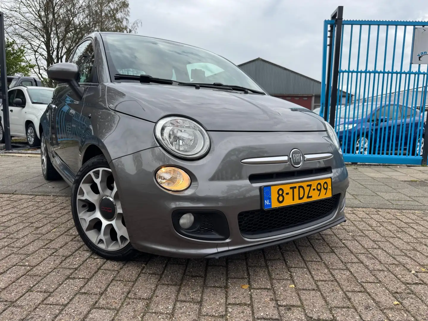 Fiat 500 0.9 TwinAir 500S A-C Elek Pakket Navi Lmv Nw Apk Grijs - 2