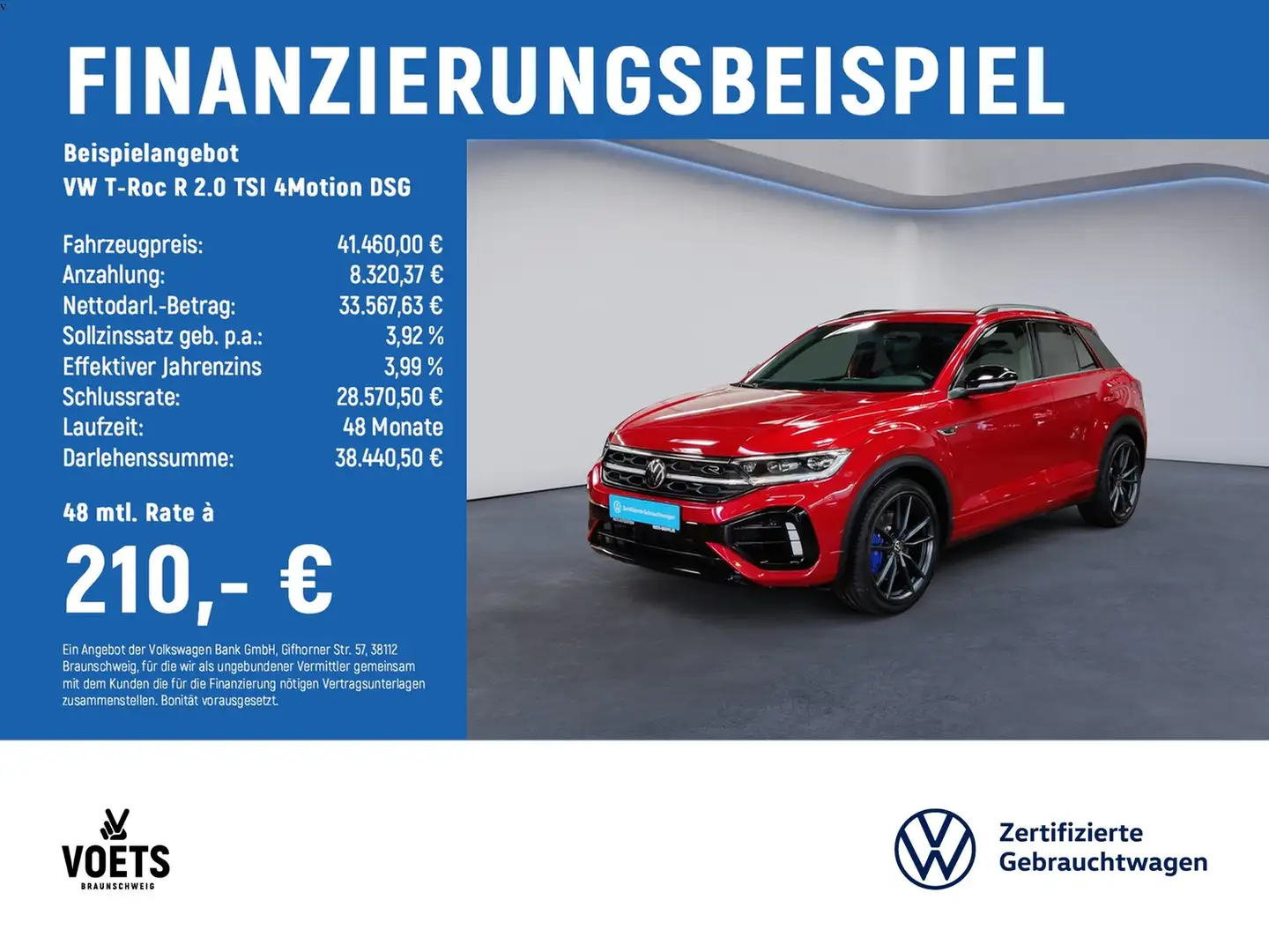 Volkswagen T-Roc R 2.0 TSI 4Motion DSG RearView+MATRIX-LED Rood - 2