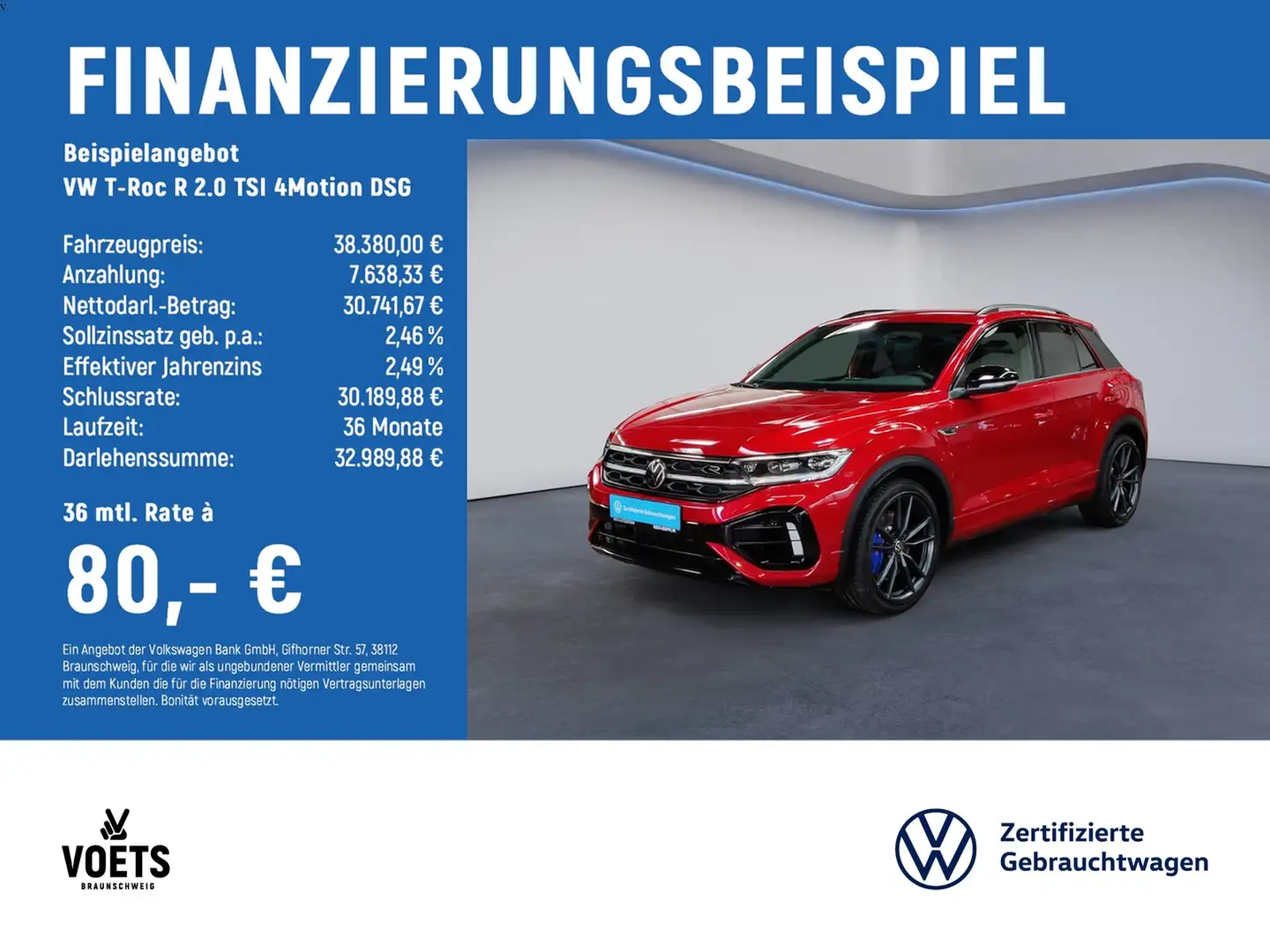 Volkswagen T-Roc R 2.0 TSI 4Motion DSG RearView+MATRIX-LED Rood - 2