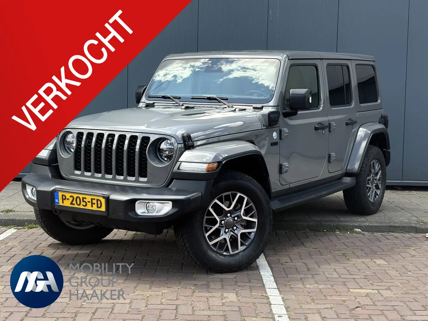 Jeep Wrangler Unlimited 4xe 380 Sahara Dealer onderhouden I Appl Gris - 1