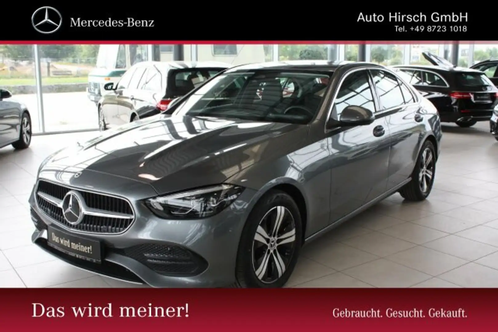 Mercedes-Benz C 220 C 220 d AVANTGARDE+MBUXNavi+AHK+Kamera+LED+Schie Grau - 1