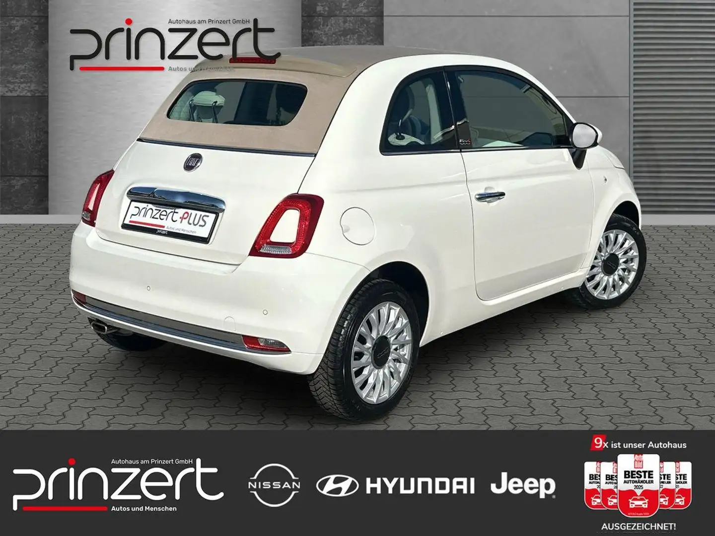 Fiat 500 1.2 Cabrio "Lounge" S&S City&Loung&Komfort-Paket Weiß - 2