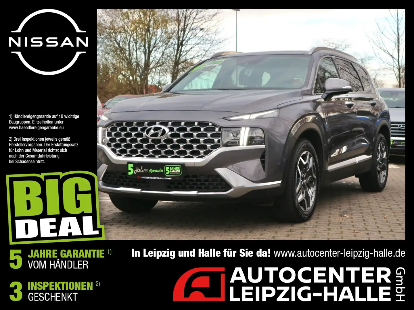 Hyundai SANTA FE 1.6 T-GDI Prime ACC Panorama LM Gris - 1