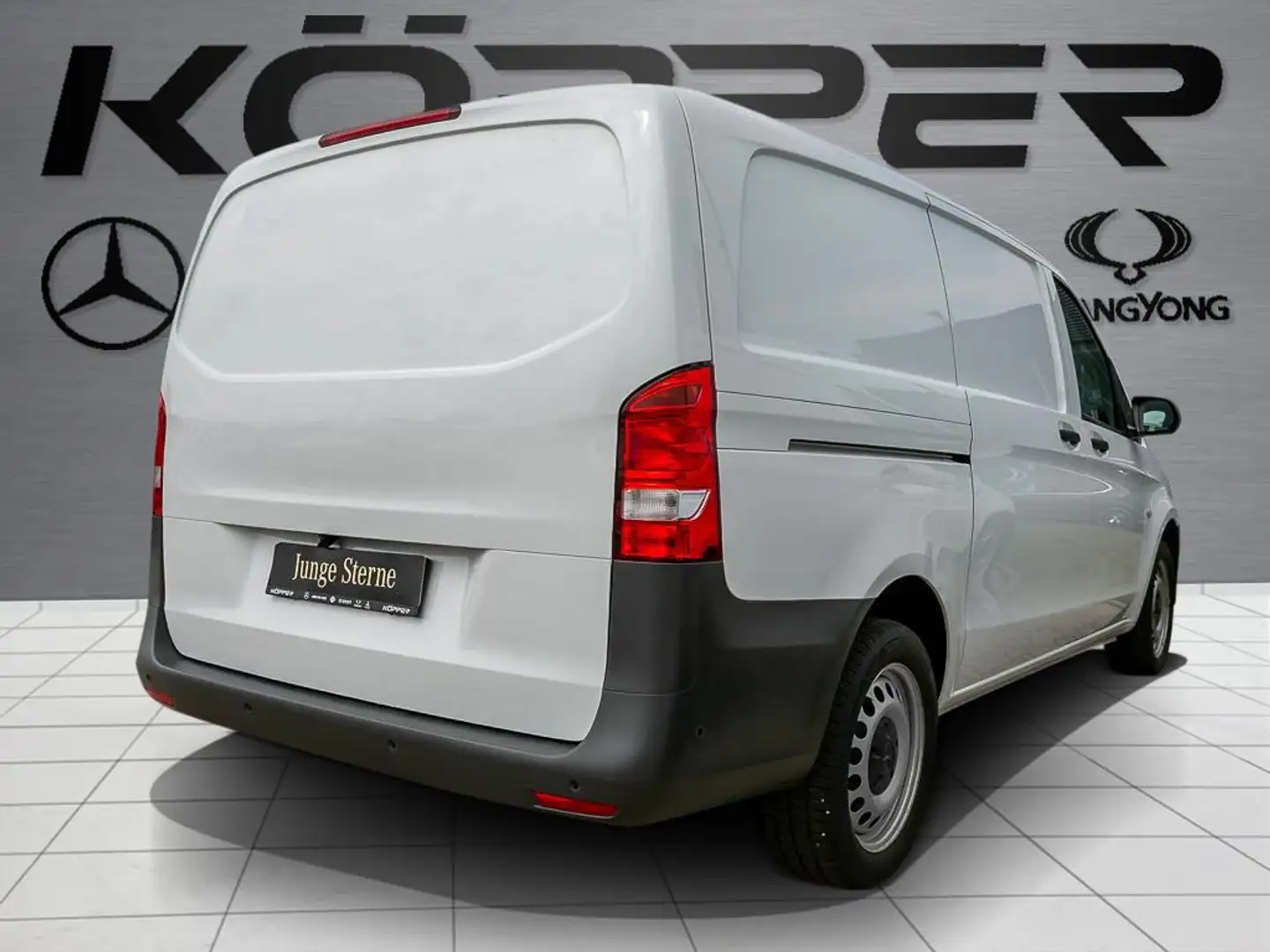 Mercedes-Benz Vito 111 Kasten Lang Kamera Holzfussboden LED Weiß - 2