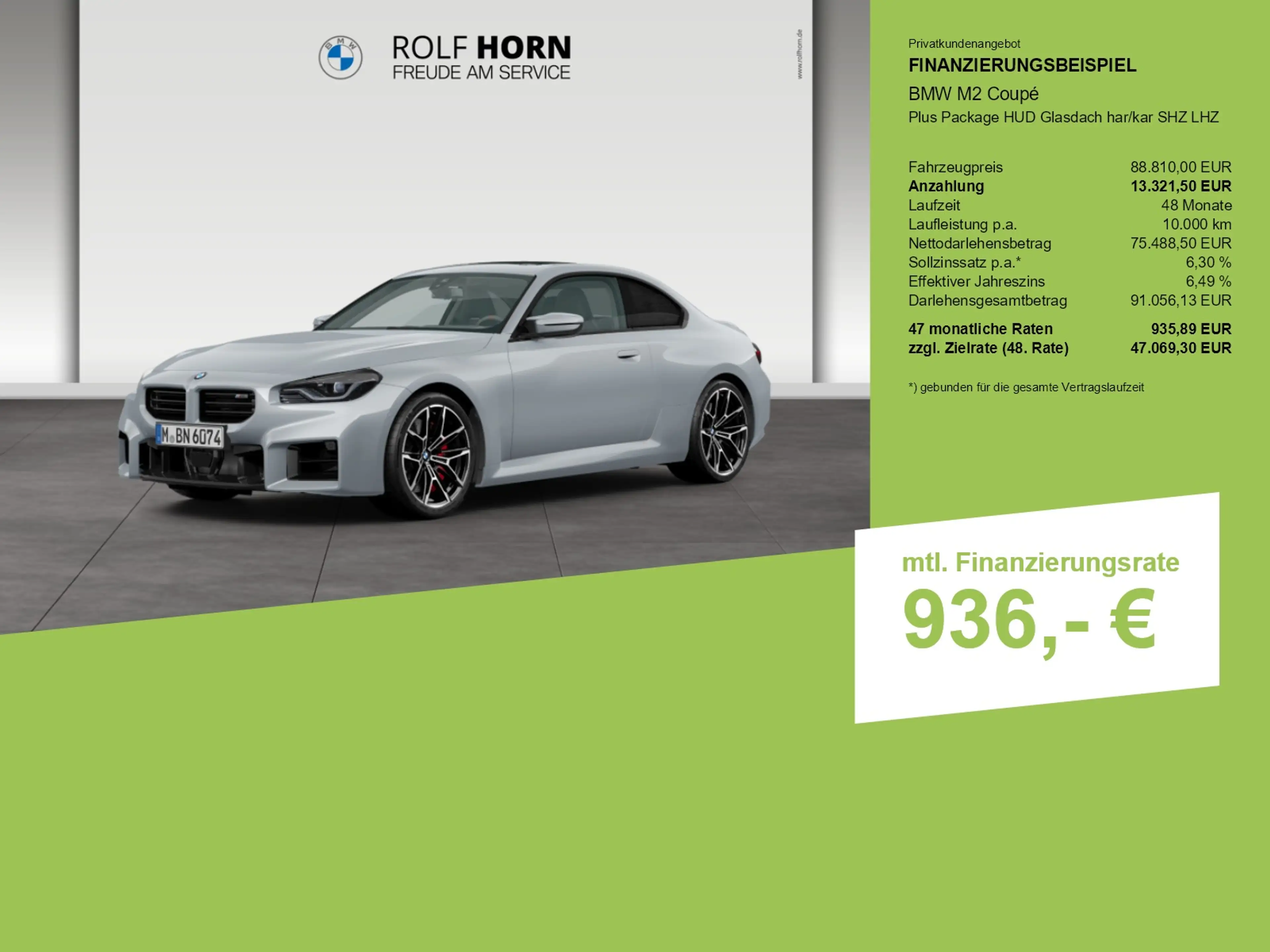 BMW M2 Coupé Plus Package HUD Glasdach har/kar SHZ LHZ — photo 3