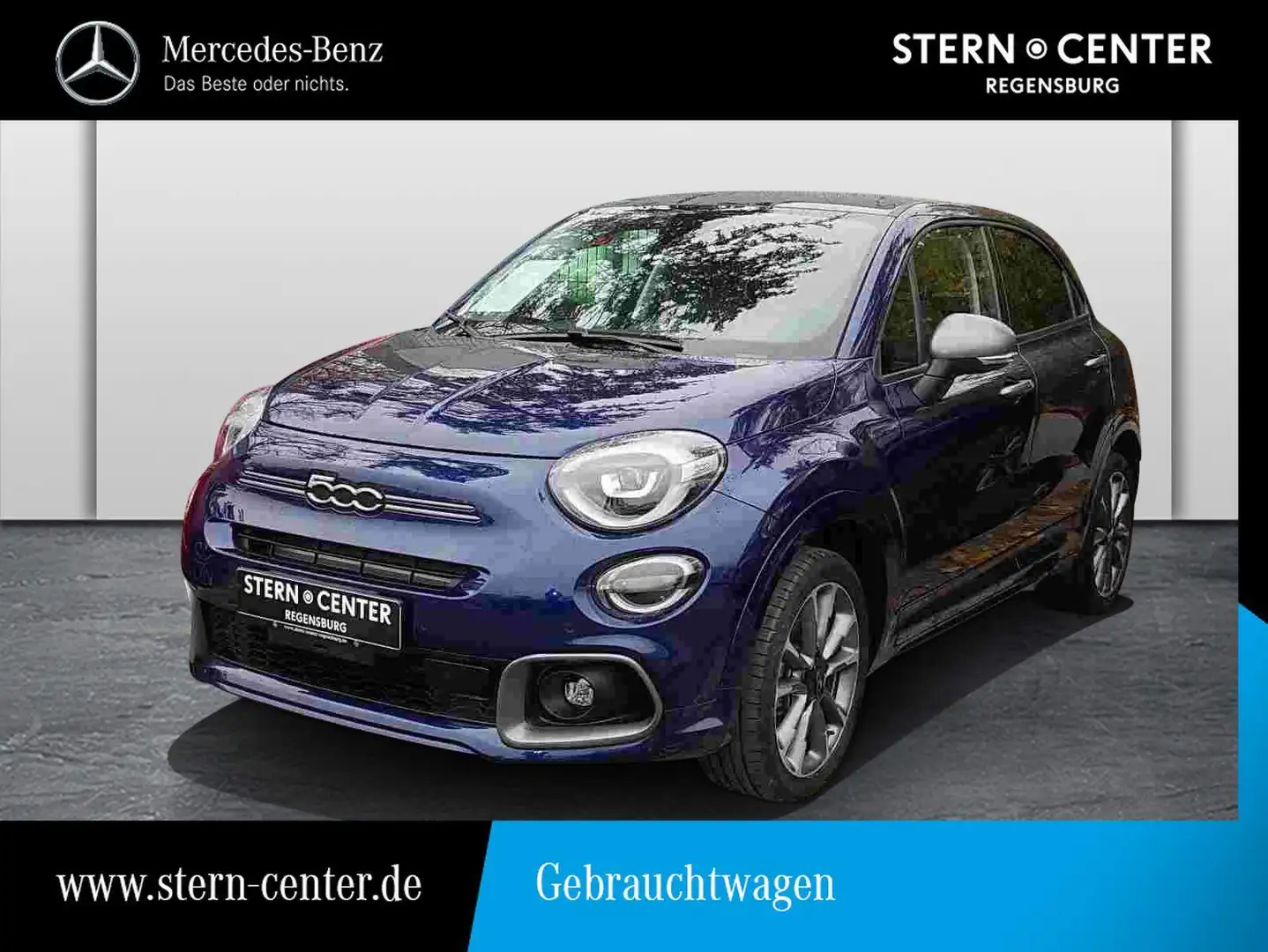 Fiat 500X 1.5 GSE Hybrid Sport+PDC+LED+NAVI+KLIMA+KAM Bleu - 1