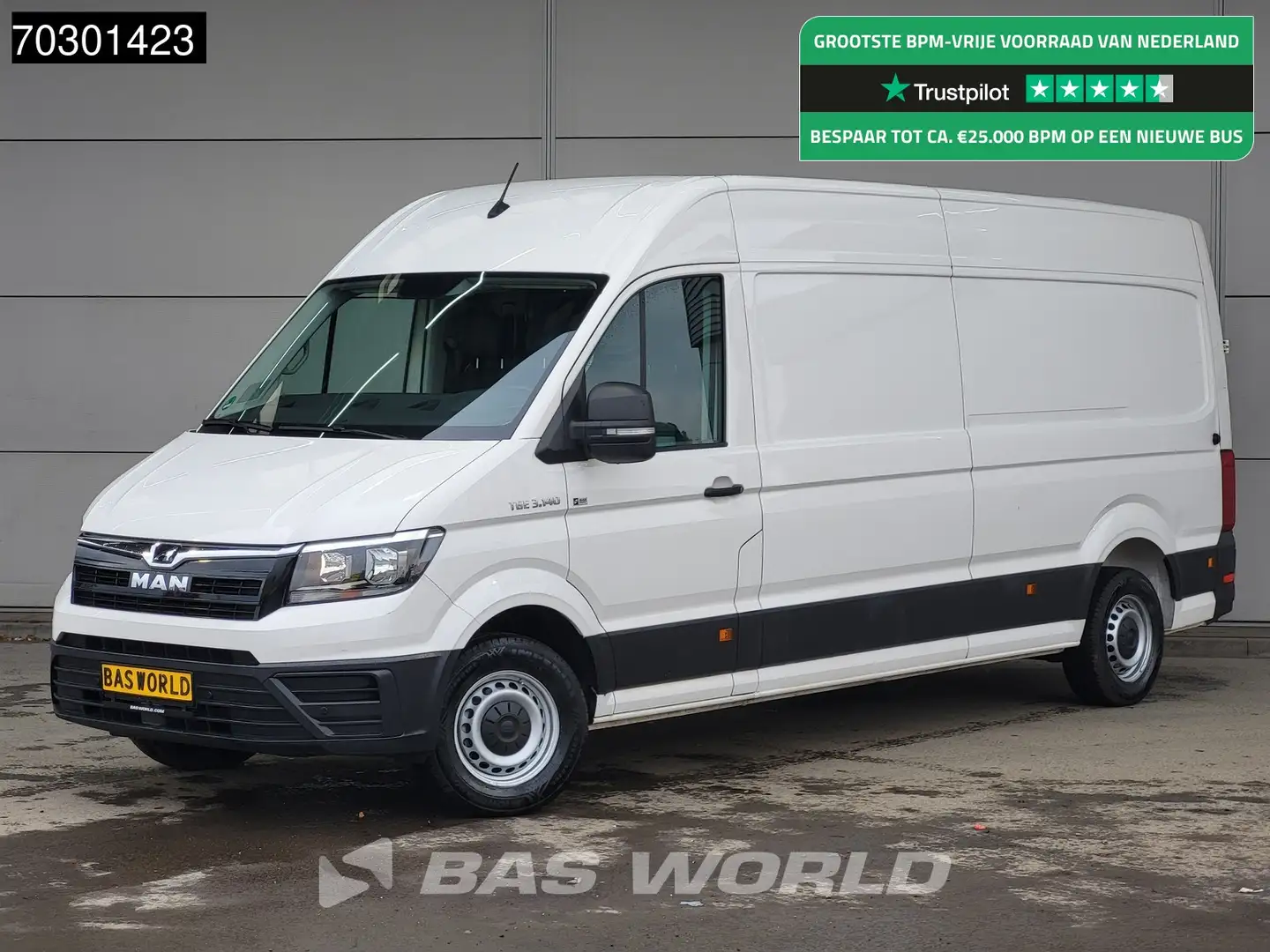 MAN TGE 3.140 Automaat L4H3 Airco Camera Parkeersensoren E Wit - 1