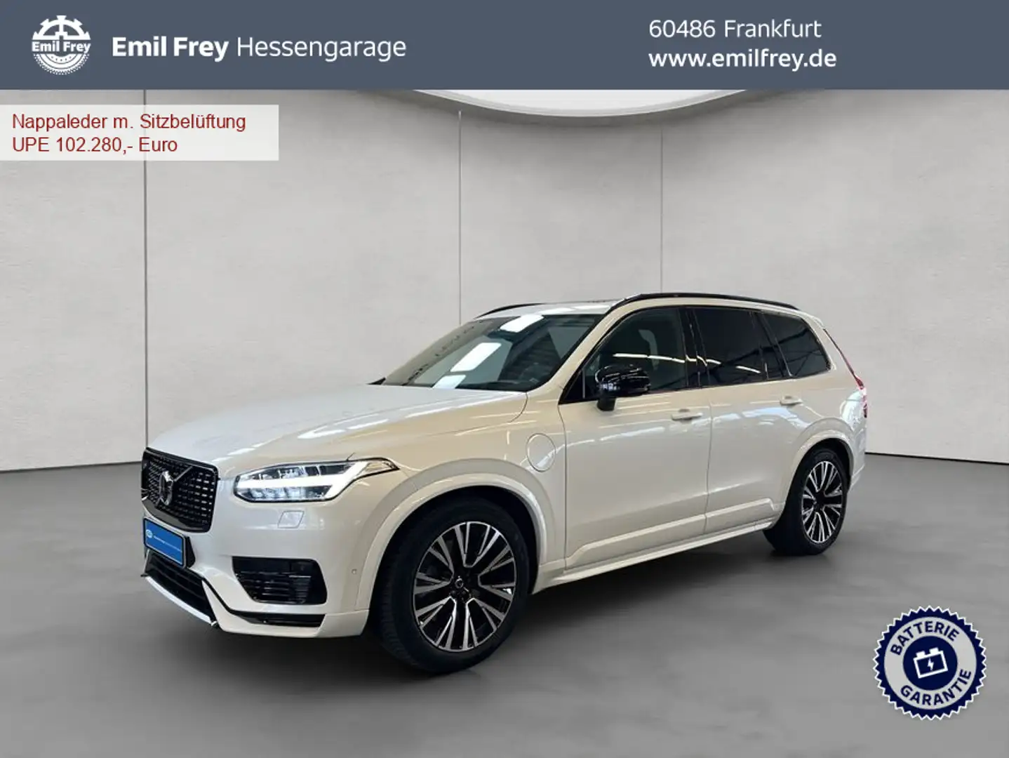 Volvo XC90 XC90 T8 AWD Recharge Ultimate-Dark Luftf B&W 360° Weiß - 1