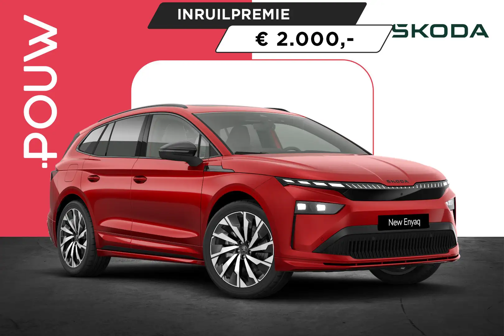 Skoda Enyaq 85 286pk Sportline | 21" Velgen | Panoramadak Rood - 1