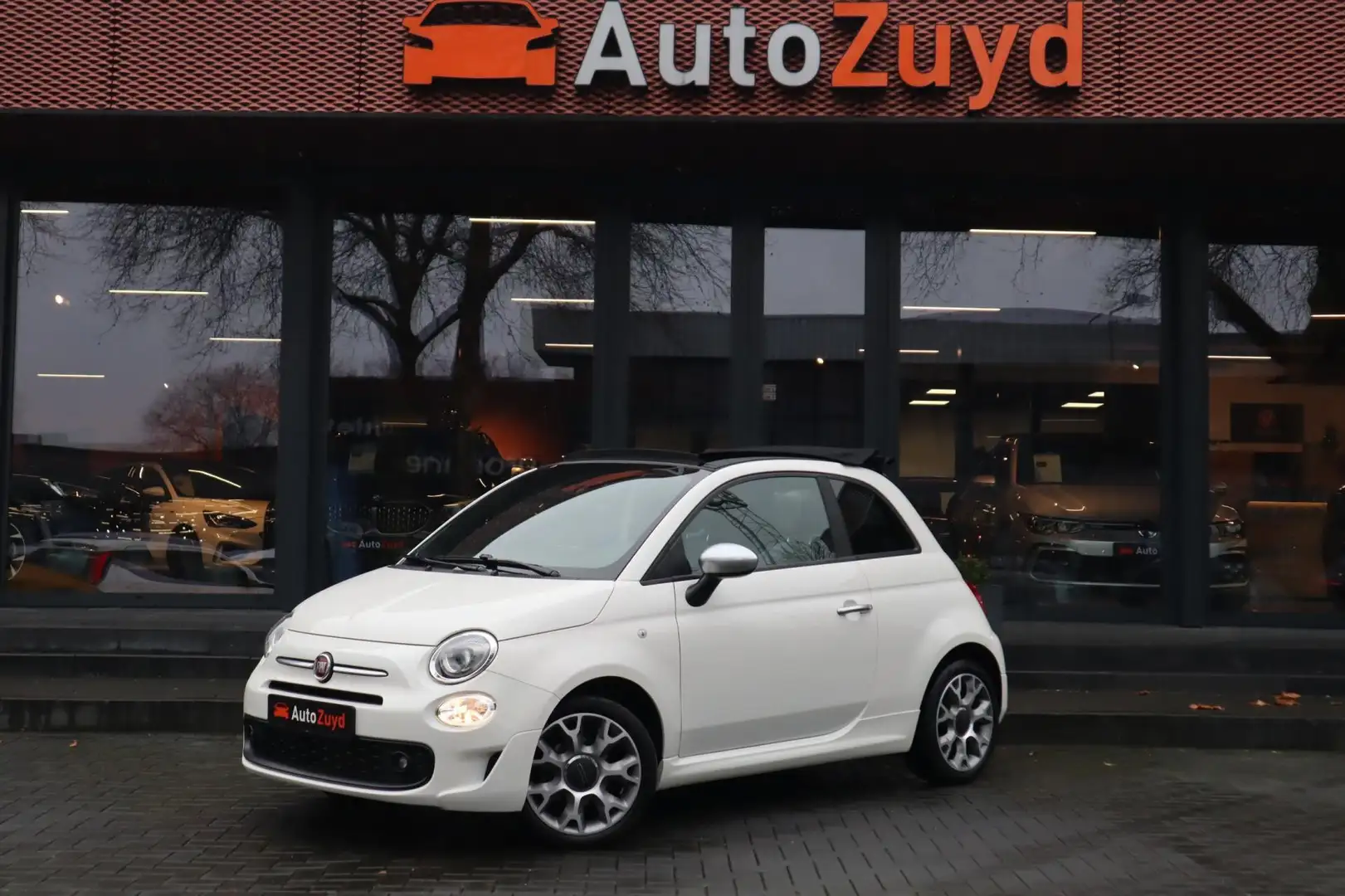 Fiat 500C 1.0 Hybrid Sport Cabrio / Virtual / Navi / Leder / Blanc - 1