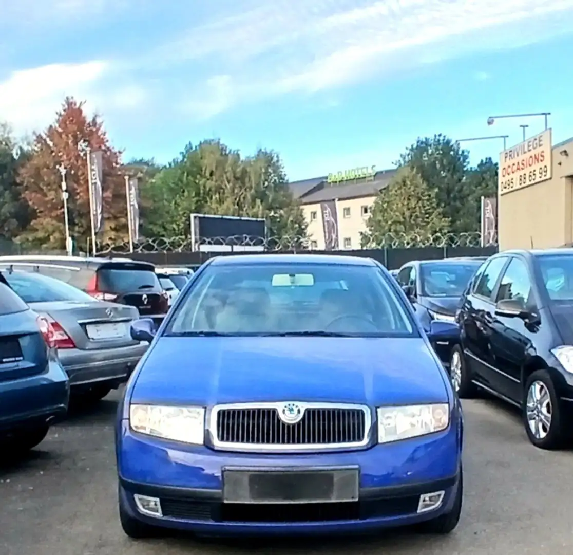 Skoda Fabia 1.4i 16v Temptation DIR ASSISTEE VER CENTRAL RCD Bleu - 2