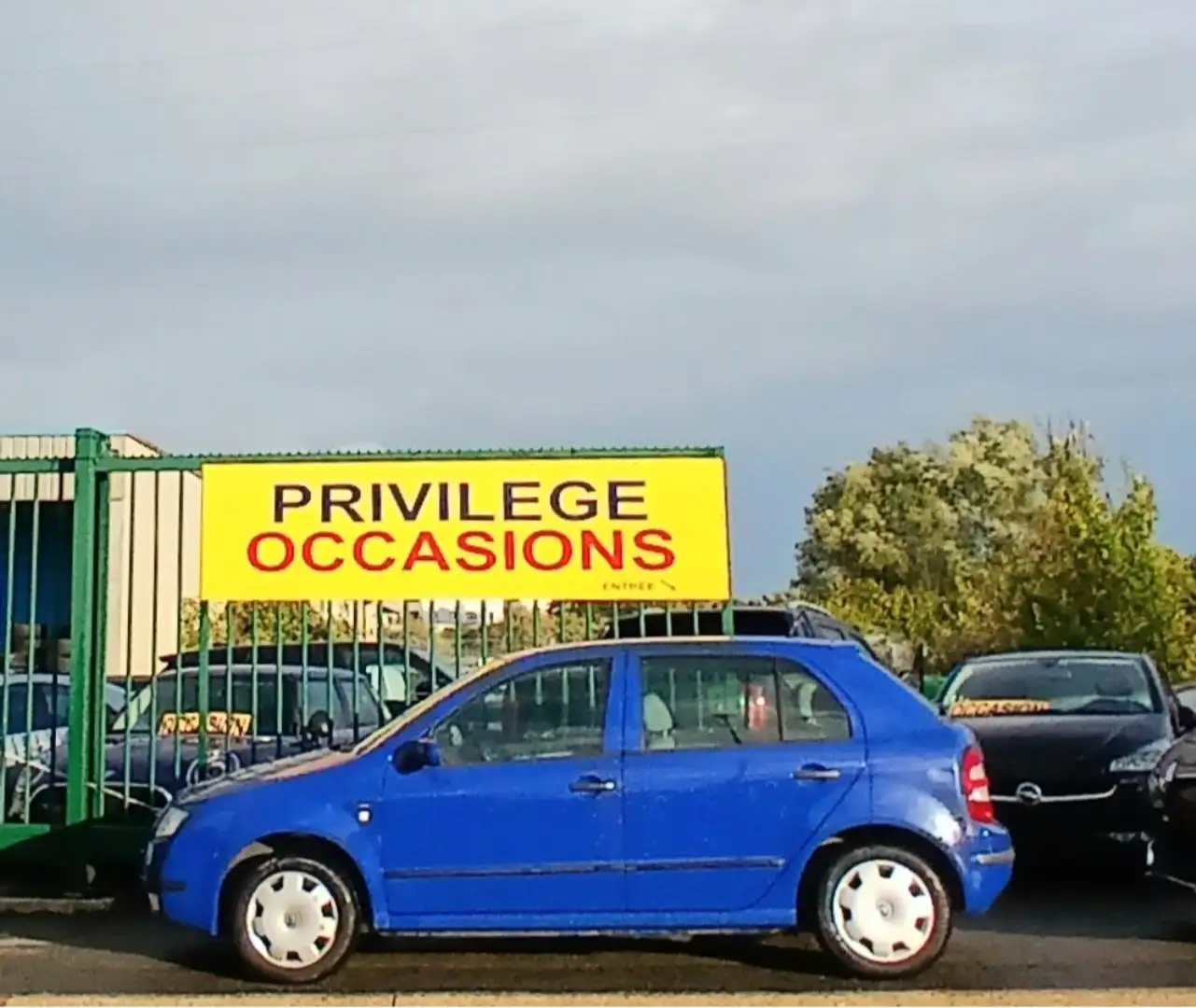 Skoda Fabia 1.4i 16v Temptation DIR ASSISTEE VER CENTRAL RCD Bleu - 1