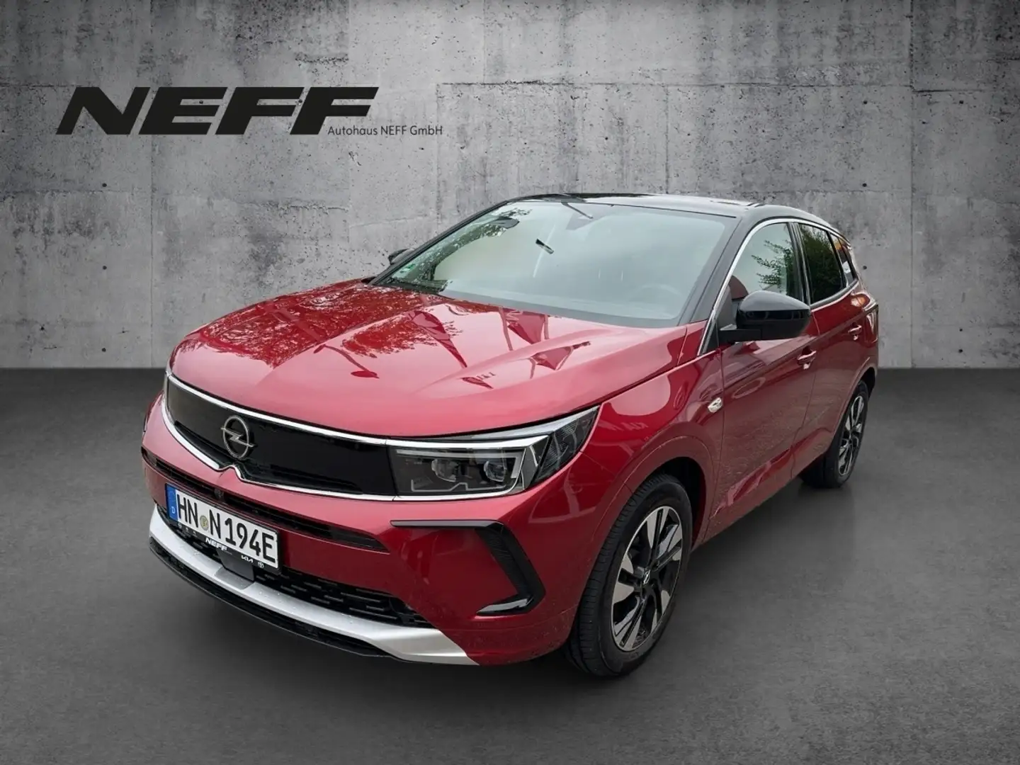 Opel Grandland 1.6 Turbo Hybrid  Elegance (Facelift) Rouge - 2